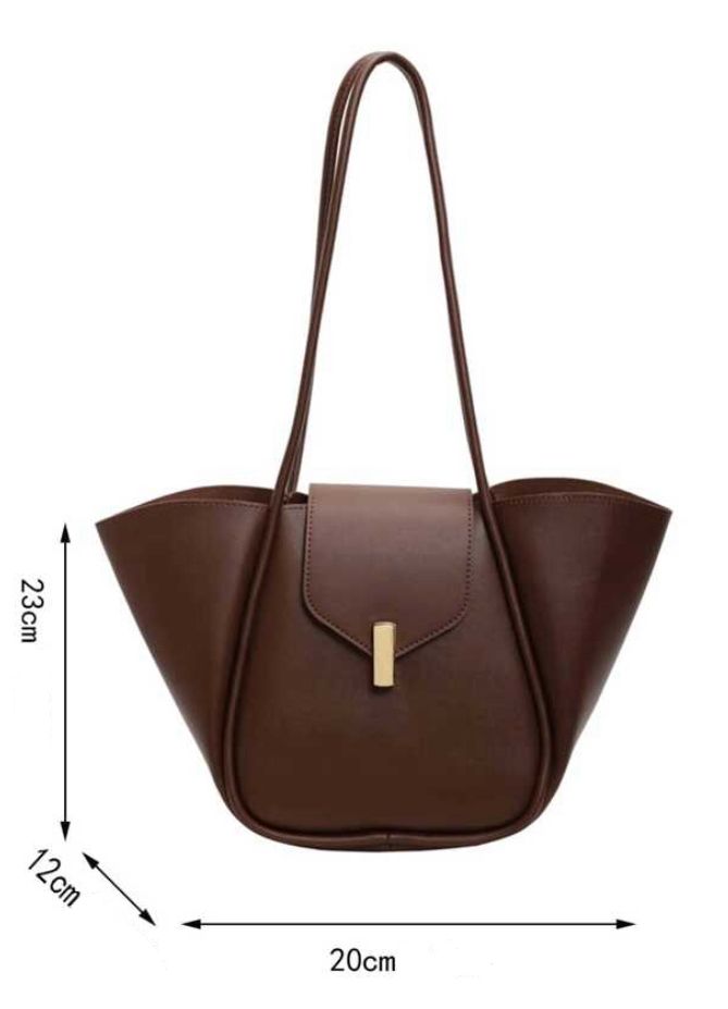 Sac à bandoulière élégant en PU imperméable, style classique.