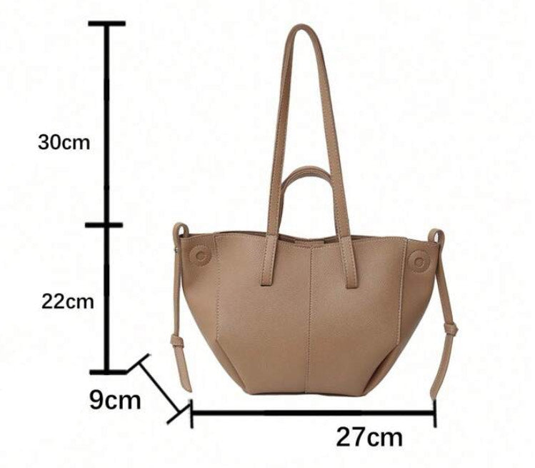 Sac décontracté et polyvalent, grande capacité avec bandoulière