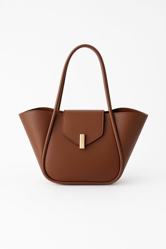 Sac à bandoulière élégant en PU imperméable, style classique.